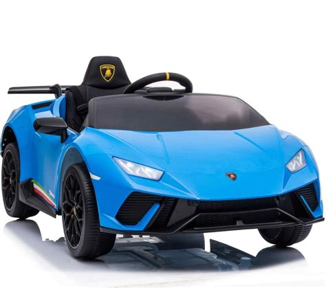 12V Licensed Lamborghini Huracan Ride On Car Blue - Kids Electric Cars