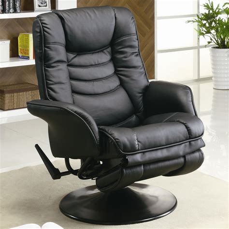 Coaster Recliners 600229 Casual Leatherette Swivel Recliner | Del Sol Furniture | Three Way ...