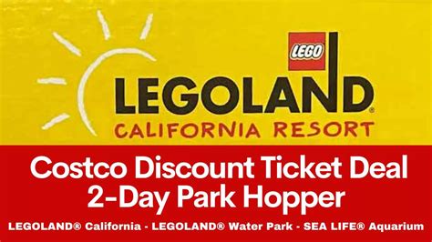 Costco LEGOLAND California Tickets - Summer 2023 Discount