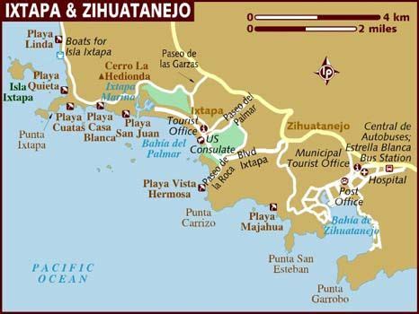 Ixtapa and Zihuatanejo...slice of heaven | Zihuatanejo, Mexico map ...