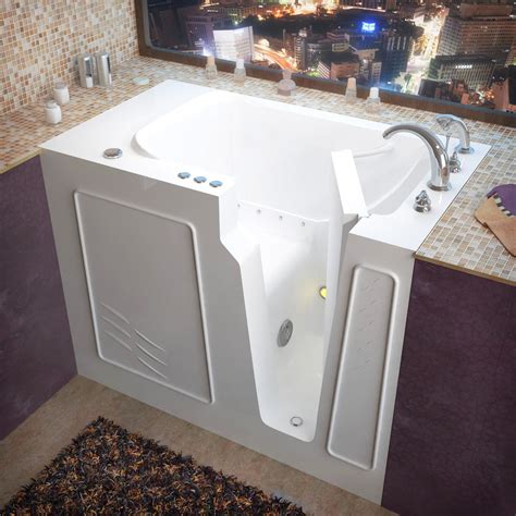 Avano Av2952ra Walk-In Tubs 52" Gel Coated Air Bathtub For Alcove Installations - Walmart.com ...