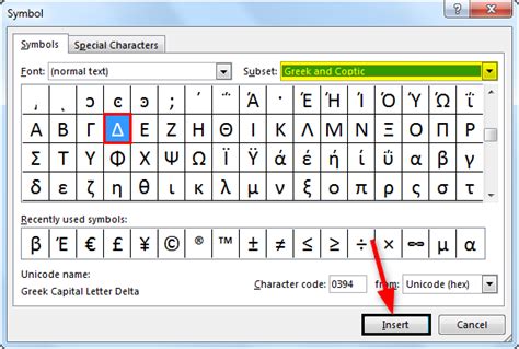 Inserire Simbolo Delta In Excel - IMAGESEE