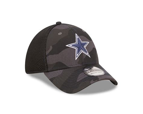 DALLAS COWBOYS 2023 OFFICIAL NFL NEW ERA 39THIRTY NEO BLACK CAMO HAT ...