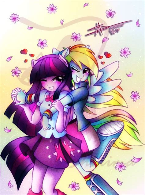 Mejores 85 imágenes de My Little Pony / Twilight Sparkle x Rainbow Dash en Pinterest | Chispa ...