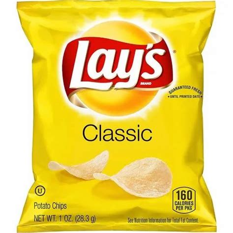 PepsiCo Classic Salted Lays Classic Potato Chips, Packaging Type: Packet at Rs 18/piece in ...