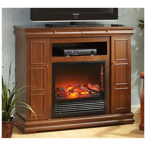 CASTLECREEK™ Side - storage Remote Media Center Electric Fireplace Heater - 227157, Fireplaces ...