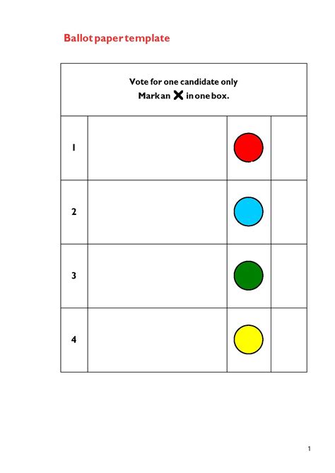 39 Election Ballot Templates (+Voting Forms) ᐅ TemplateLab