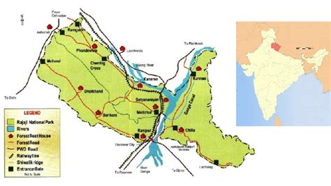 Figure 1. Location map of the Rajaji National Park, Uttarakhand, north-west India | Scientific ...