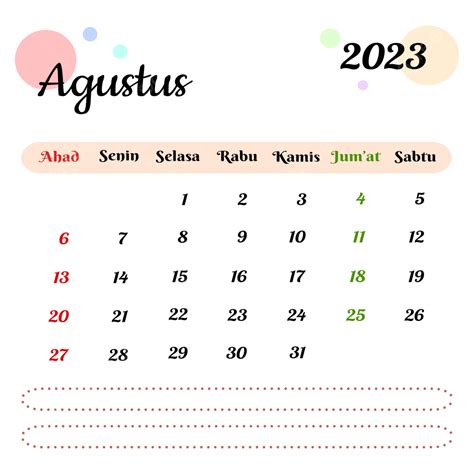 Kalender Indonesia Agustus 2023, Agustus 2023, Kalender, Rancangan PNG ...