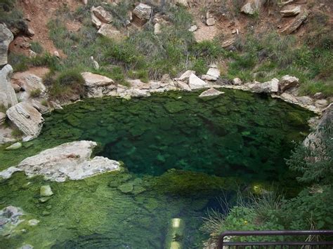 The source of the mineral hot springs