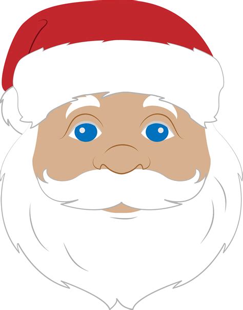 Santa Claus Face Transparent Clip Art Image | Gallery - Clip Art Library