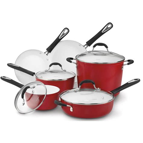 Cuisinart Elements 10 Piece Non-Stick Ceramic Cookware Set & Reviews | Wayfair