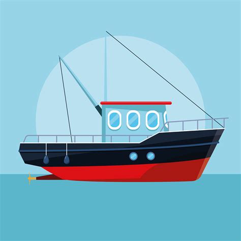 fishing boat cartoon 657313 Vector Art at Vecteezy