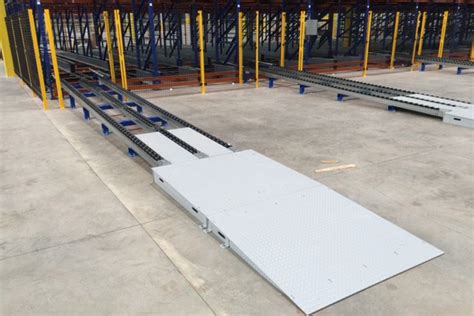 Pallet Jack Access Ramp for Easy Access to Floor-Mounted Pallet Flow