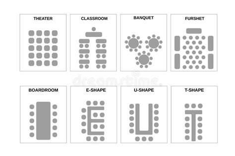 A Set of Schemes for Arranging Seats. the Chairs and the Tables in ...