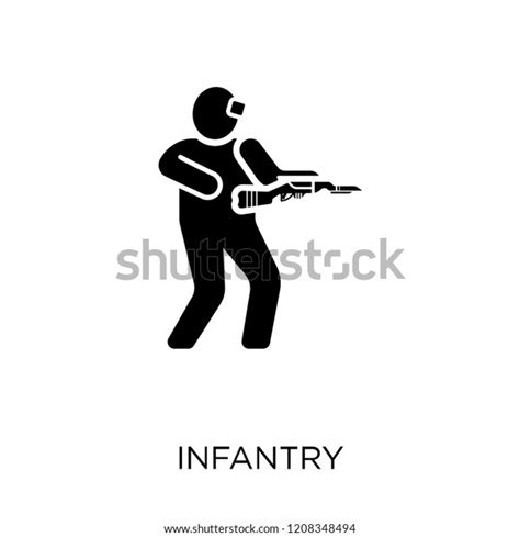 Infantry Icon Infantry Symbol Design Army Stock Vector (Royalty Free ...