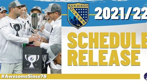 News: MASL Announces 2021/22 Regular Season Schedule - San Diego Sockers