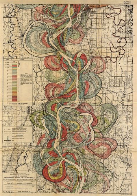 Mississippi River Meander Belt [1432x2048] : MapPorn