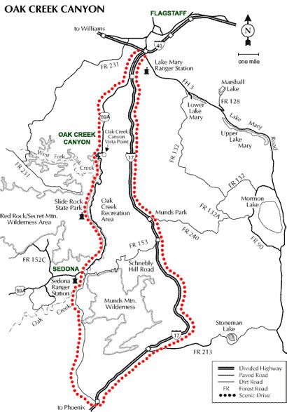 Oak Creek Canyon Arizona Map - Desiri Gwendolin