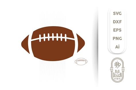 Football SVG Cut File - Football Silhouette Svg (262797) | SVGs | Design Bundles