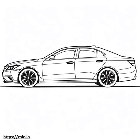 Toyota Camry XSE 2024 coloring page