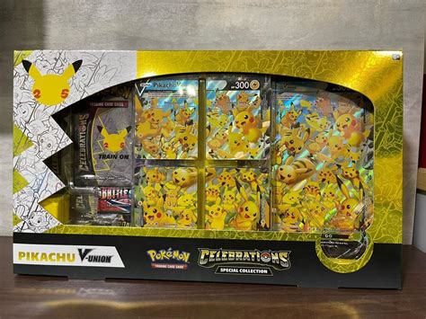 Pokemon TCG Celebrations Special Collection Pikachu V Union Box 25th Anniversary - town-green.com