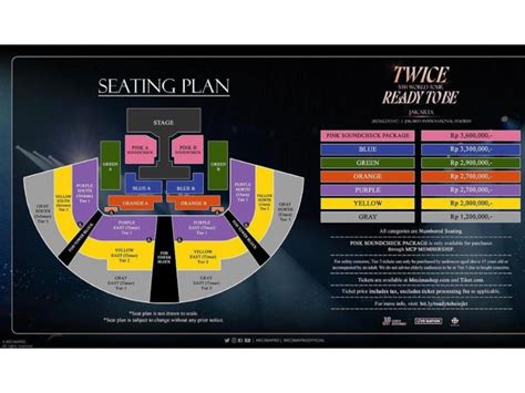 Harga Tiket Konser Twice di Jakarta dan Seating Plan | Republika Online
