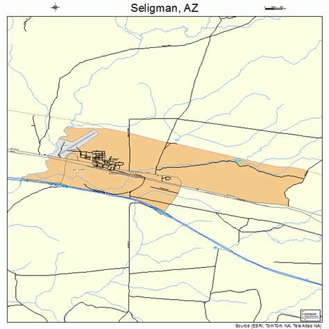 Seligman Arizona Street Map 0465420