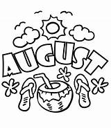 Perfect August coloring Page  Download Print Or Color Online For Free sketch template