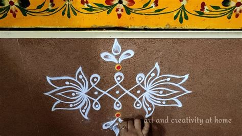 Simple Rangoli Border Designs, Rangoli Borders, Small Rangoli Design, Rangoli Designs Flower ...