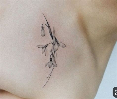 Snowdrop tattoo | Circle tattoos, Flower tattoo shoulder, Circle tattoo