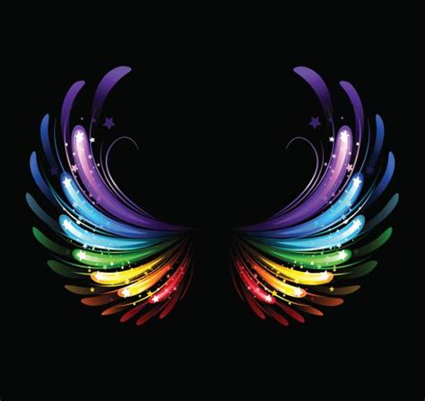 Rainbow Angel Wings Stock Photos, Pictures & Royalty-Free Images - iStock