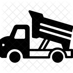 Dump Truck Dumping SVG