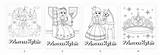Personalized Printable Princess Coloring Pages Set Of 4  Chicsomethings sketch template