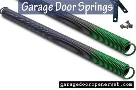 Garage Door Springs Types, Size Chart, Measurement & Replacing Tips