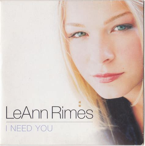 LeAnn Rimes - I Need You (2001, CD) | Discogs