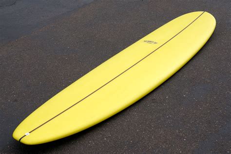 9' Ultimate Longboard Surfboard with Mustard Reverse Cutlap Resin Tint ...