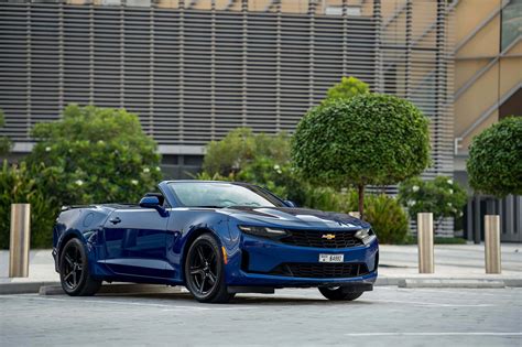 Rent Chevrolet Camaro Convertible Blue in Dubai - Convertible - Octane ...