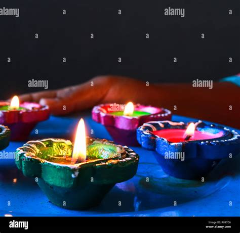 Diwali candles hi-res stock photography and images - Alamy