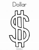 Dollar Coloring Page  Twisty Noodle sketch template
