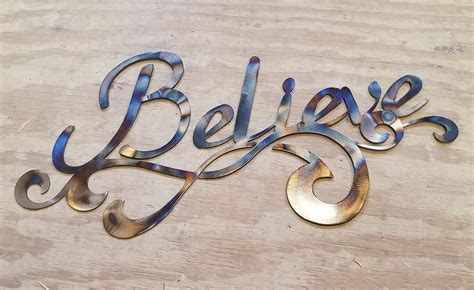 Metal Believe Sign, Wall Decoration for Home, Colorful Sign Wall Art for Home - Etsy