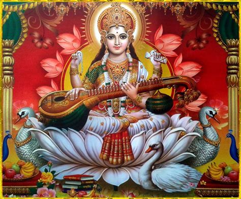 Saraswati Mata Wallpapers - Top Free Saraswati Mata Backgrounds - WallpaperAccess