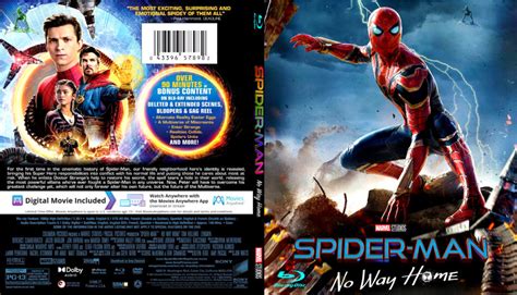 SPIDER-MAN NO WAY HOME (2021) BLU-RAY COVER - DVDcover.Com