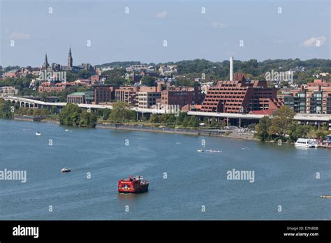 Washington harbour, Georgetown waterfront - Washington, DC USA Stock ...