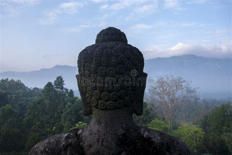 Buddha Statue in Borobudur Temple Stock Photo - Image of sculpture ...