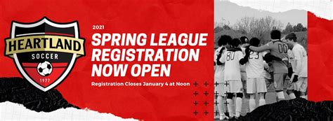 spring league Registration now open | Heartland Soccer Association