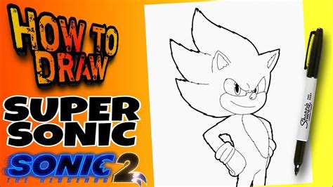 HOW TO DRAW SUPER SONIC - SONIC 2 | EASY | como dibujar a super sonic de sonic 2 | paso a paso