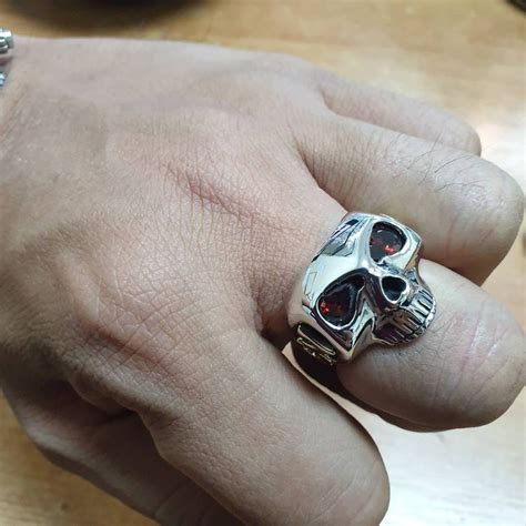 Johnny Depp Ring Johnny Depp Skull Ring Sterling Silver | Etsy