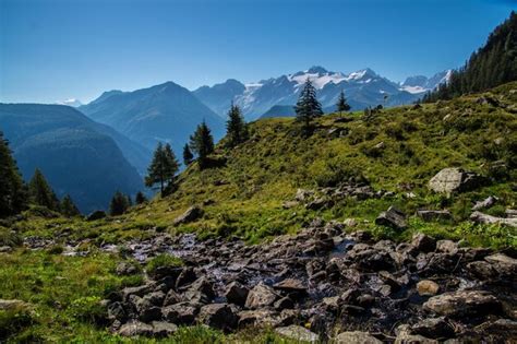 Premium Photo | Swiss alps landscape