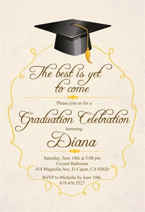 Class of 2023 Graduation Invitation Card/printable Graudation ...